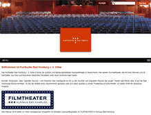 Tablet Screenshot of kurtheater-bad-homburg.de
